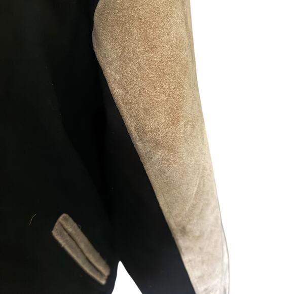 Burks Bay NRA Life Member Wool & Suede Letterman Jacket Medium - Picture 5 of 8